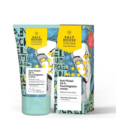 Salthouse Natural Minerals 24 Hour Anti-Blemish Moisturizer - Fast Absorbing - Refines Pores - 50ml