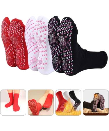 6pcs Ciieeo Mens Winter Self-Heating Magnetic Socks - Assorted Colors - Buy Online on GoSupps.com