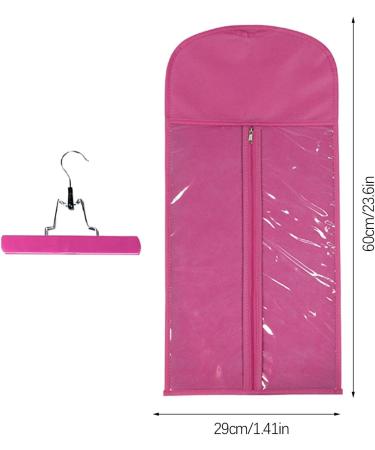 Vriusi Wig Bag with Hanger | Hair Extension Storage Hair Travel Extensions Bag with Hanger Hair Extension Storage Bag Portable Wig Bag for Store Style Human Hair Hot Pink - Buy Online on GoSupps.com