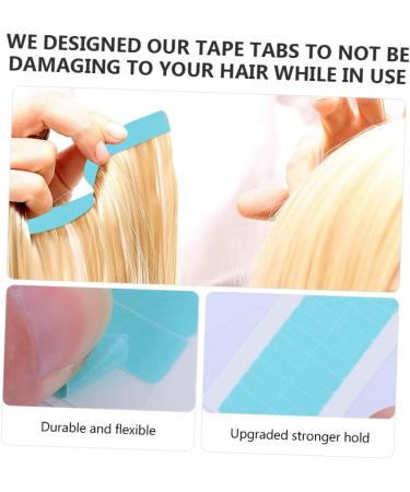DOITOOL 6 Sheets supplies water proof film hair extensions patch Accessories adhesive tape sticker Reissue block Adhesive strip double sided pu double sided tape wig 2.5x1.5cm Assorted Color - Buy Online on GoSupps.com