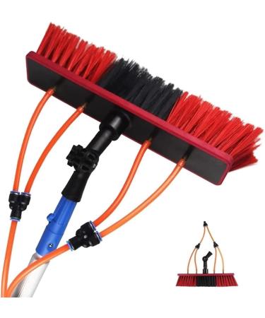 Water Fed Pole Kit Water Fed Brush Water Fed Cleaning System 3-In-1 Aluminum Outdoor Window Cleaner Hose Cleaning Tool for Window Glass Extendable Cleaner (Color : 11m/36ft)