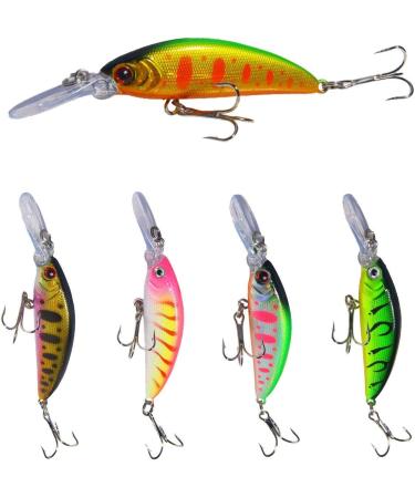 Weemoment Bass Fishing Bait Kit Set | Topwater Wobbler Swimbait | Hard Bait Minnow Popper & Crank Baits for Freshwater & Saltwater Fishing - Buy Online on GoSupps.com