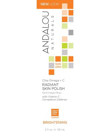 Andalou Naturals Chia Omega + C Radiant Skin Polish - 2oz | Natural Exfoliating Scrub - Buy Online on GoSupps.com
