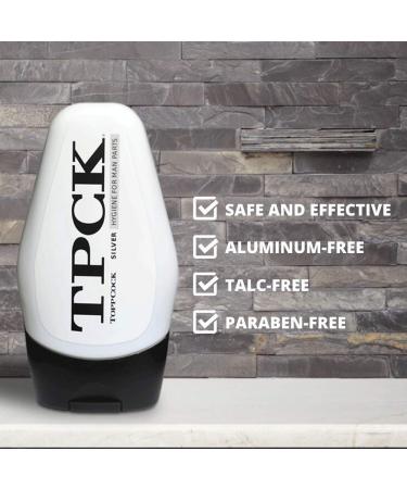 TPCK ToppCock Silver Leave-On Hygiene Gel - 90ml (Pack of 2) | Odor Neutralizer & Moisturizing Body Hygiene for Men - Buy Online on GoSupps.com