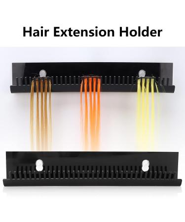 Professional Hair Extension Holder | U-Shape Suction Cup Wall Mount | Hair Color Display Tool for Salons - Buy Online on GoSupps.com