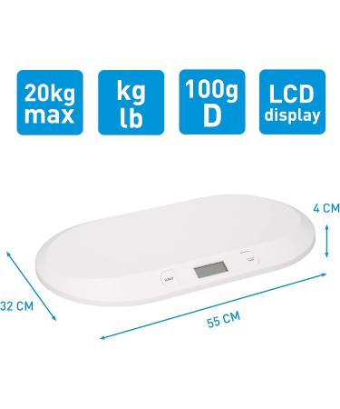 Buy Grundig Babyhage Digital Children's Scale - Accurate Up to 20kg for Newborns | LED & LCD Display Tara Function Auto Shutdown | International Shipping Available - Buy Online on GoSupps.com
