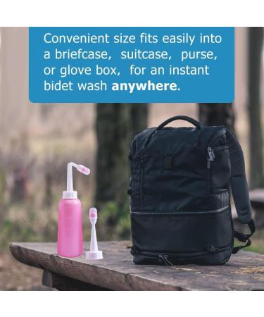 Snykes Postpartum Perineal Wash Bottle - 500ml Portable Bidet for Women | Peri Recovery & Postpartum Care | Maternity Essentials for New Moms - Pink - Buy Online on GoSupps.com