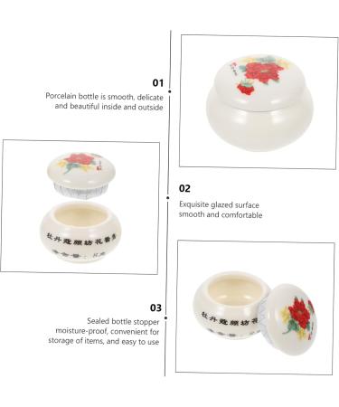 PRETYZOOM 1pc Cosmetic Box Coffee Containers Tea Tin Container Candy Jars with Lids Cream Container Ceramic Cosmetic Jar Storage Holder Travel Ceramics Multipurpose Tea Pot White - Buy Online on GoSupps.com
