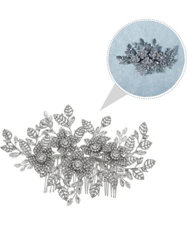 Ipetboom bride hair combs hair accessories for women wedding European and American accessories hair comb silver hair clips hollow out Hair up headgear alloy comb bride - Buy Online on GoSupps.com