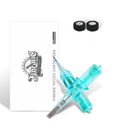 Finemie Tattoo Cartridge Needles, 20Pcs Cartridges Disposable Tattoo Needle Standard 11 Round Liner for All Tattoo Machine(1211RL) 1211RL #12