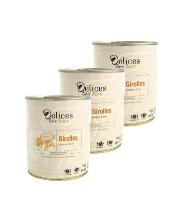 D lices Des Bois Pack of 3 small chanterelle mushrooms (1 to 3cm) - 850g box