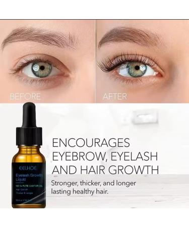 Eelhoe Eyelash Growth Serum Pure Castor Oil 0.34 fl oz with Applicator - Buy Online on GoSupps.com