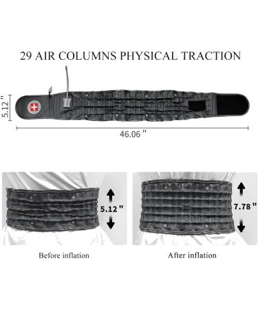 Shop Busole Inflatable Waist Traction Belt for Back Pain Relief - Unisex Skin Color - Buy Online on GoSupps.com