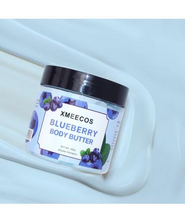 Vegan Body Butter for Men & Women | Moisturizing Cruelty-Free Gentle Formula for Dry Skin - Blueberry Scent - Buy Online on GoSupps.com
