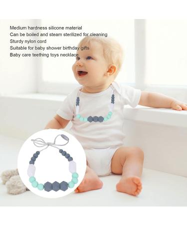 Syrisora Baby Nursing Necklace - Food Grade Silicone Teether Toy (Type B) - Buy Online on GoSupps.com