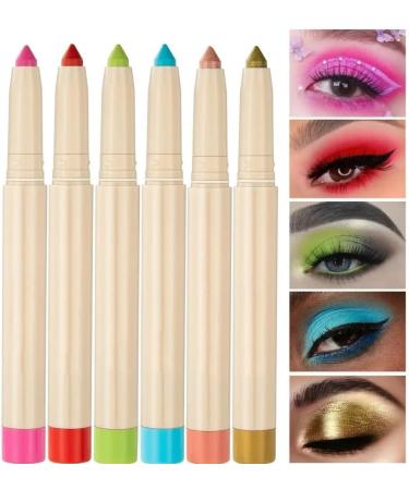Pearlescent Eyeshadow Pencil Stick Lasting Glitter Shimmer Eye Shadow Pen Eyeliner Stick Eyes Make Up Tools Waterproof 22 Colors (Color : NO.16) - Buy Online on GoSupps.com