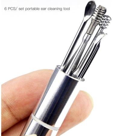 Tgoon Ear Wax Spoon - Portable Stainless Steel Ear Pick for Earwax Removal | Vintage Design | Keychain Hanging | 10x2x2 Curette - Buy Online on GoSupps.com