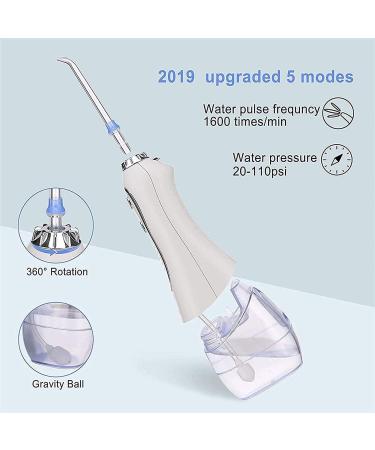 Rechargeable Cordless Water Dental Flosser - Portable Teeth Cleaner with USB Cable | Space-Saving Design for Easy Cleaning - Buy Online on GoSupps.com