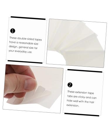 POPETPOP 5 Sheets Double-sided Tape Double Sided Adhesive Tape Invisible Lace Wig Waterproof Wig Tape Adhesive Hold Wig Tape Toupee Tape Double Sided Tape for Wig White Hair Tape Strips 2X0.5X0.1CM White - Buy Online on GoSupps.com