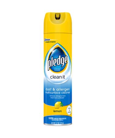 Pledge Dust & Allergen Multisurface Cleaner Lemon Scent 9.7 Ounces