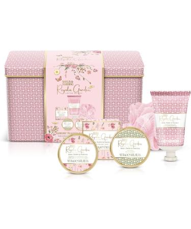 Baylis & Harding Royale Garden Rose Poppy & Vanilla Luxury Pamper Keepsake Tin Gift Set - Vegan Friendly - Buy Online on GoSupps.com