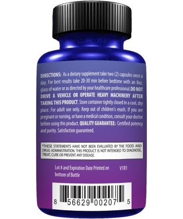 Sleep Great Natural Sleep Aid with Melatonin Lemon Balm Ashwagandha Valerian & Passion Flower 60 Capsules - Buy Online on GoSupps.com