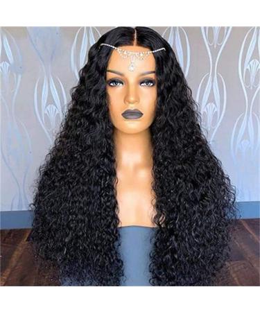 Tianbi 61 cm Curled Wig - Long Loose Lace Closure Brazilian Curly Front Wig for Black Women | Heat-Resistant Virgin Hair - Buy Online on GoSupps.com