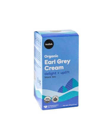 Tealish - Organic Earl Grey Cream Tea Sachets 15 Biodegradable Tea Bags - Organic Black Tea Bags - Ideal for Breakfast Tea Delight and Uplift - Caffeinated Tea Bags - Earl Grey with Vanilla Black Tea