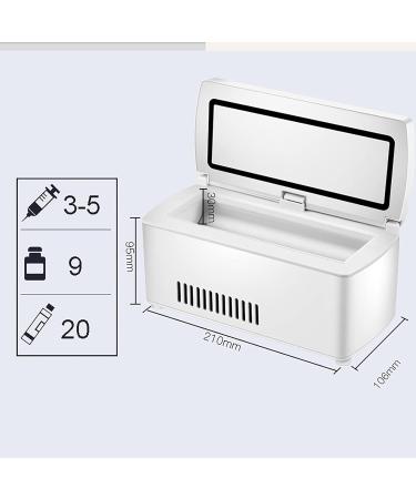 ZZBB LCD Display Insulin Cooler Case Portable Insulin Cooler Refrigerated Box Rechargeable Medicine Mini Fridge Cooler for Home Car Travel - Buy Online on GoSupps.com