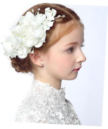 DOITOOL Decorative Hair Combs Crystal Flower Hair Comb Bridal Headpiece Hair Headgear Headband Diamond Headgear Bridal Hair Comb Tiara Korean Version Bride White Decorate - Buy Online on GoSupps.com