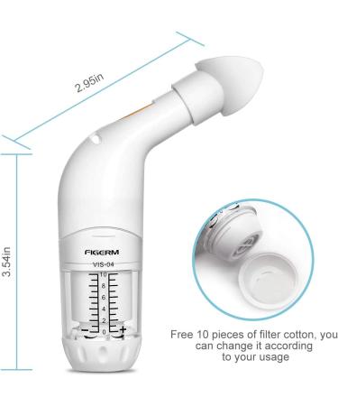 FIGERM Breathing Trainer - Lung Health Fitness Exerciser | Drug-Free Solution - Buy Online on GoSupps.com