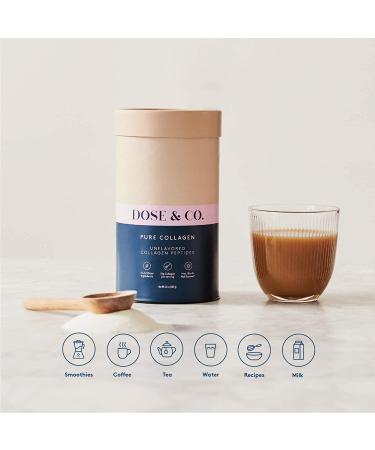 Dose & Co Pure Collagen Powder 20oz - Amazon Exclusive Hydrolyzed Peptides Supplement, Unflavored - Non-GMO, Dairy Free, Gluten Free, Sugar Free - Hair, Skin, Nails Support - Buy Online on GoSupps.com