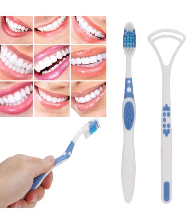 Complete Oral Care Set: Tongue Scraper Toothbrush Dental Silk for Adults & Kids | Effective Mouth Cleaner & Healthy Dental Hygiene - Buy Online on GoSupps.com