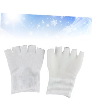 Beavorty 1 Pair Gel Toe Protector Foot spa Sock Toe moisturizing Sock Bunion Straightener Toe spacers Toe Spreader Heel Sleeves for Cracked Heels Open Toe Socks Five Toes White - Buy Online on GoSupps.com