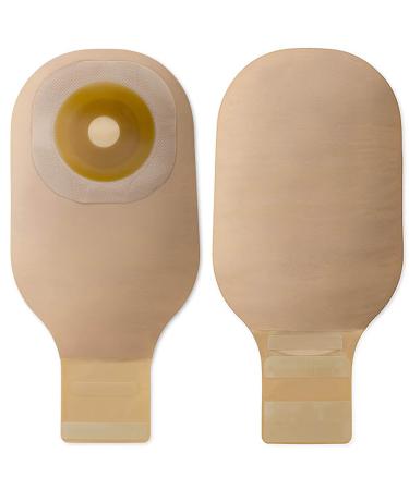 Hollister Colostomy Pouch Flat, Trim to Fit Extended Wear Beige 12" Length 10 Count (Pack of 1)