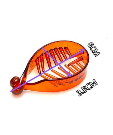 6 Pcs Plastic Banana Hair Clips - No Slip O-Shaped Barrettes for Girls/Women, Black & Dark Brown - Buy Online on GoSupps.com