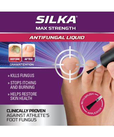 Silka Max Strength Antifungal Liquid 0.45 Fl Oz with Brush Applicator - Buy Online on GoSupps.com