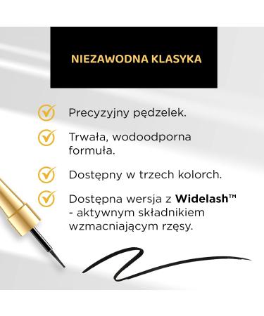 Eveline Cosmetics Ultra-Precision Eyeliner - Ink Bottle with Widelash 3 ml Black | International Shipping Available - Buy Online on GoSupps.com