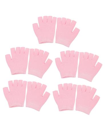 FRCOLOR 5 Pairs Gel Moisturizing Gloves Hand Care Gloves Fingerless Gloves Womens Gloves Lotion Lociones para Hombre Dry Cracked Hands Gloves Protective Gloves Hand Protective Gel Gloves