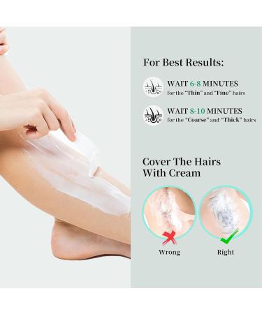 Effective Hair Removal Cream for Women | Painless Depilatory Gel for All Skin Types - 120ml (4.2 fl.oz - Buy Online on GoSupps.com