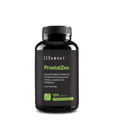 ProstatZen with Palmetto Saw Oils and Squash, Nettle Extract, Lycopene, Zinc and Selenium - Synergic Formula for Male Wellness - 120 Capsules - Zenement