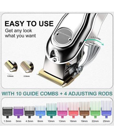 Professional Hair Clippers for Men - Powerful LED Electric Hair Trimmer Kit Washable & Adjustable Corded/Cordless - Ideal for Home & Salon - Buy Online on GoSupps.com
