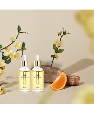 Nail Cuticle Oil 15ml Organic Vitamin E & B Jojoba Oil for Nails Moisturizing & Repairing Dry Rough Cuticles Nail Care with Dropper Design Orange-Scented Formula - Buy Online on GoSupps.com