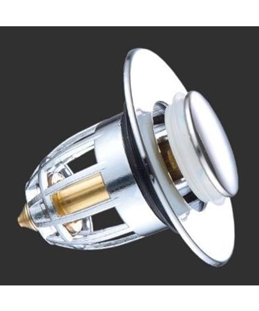 2pcs/set Sink Plug Bathroom PopUp Wash Basin Plug Replacement Plastic & Brass Strainer Popup Sink Plugs Kitchen Sink Plug - Buy Online on GoSupps.com