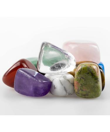 Ouubuuy Chakra Gemstones Healing Stones Set - 11 Natural Crystals & Semi-Precious Stones for Heart Healing | International Shipping Available - Buy Online on GoSupps.com