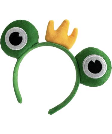 Face Wash Headband | Cartoon Plush Animal Ears and Horns Spa Headband - Halloween Hair Accessories Green Frog Headpiece Elastic Makeup Headbands for Women Girls Prince One Size - Buy Online on GoSupps.com