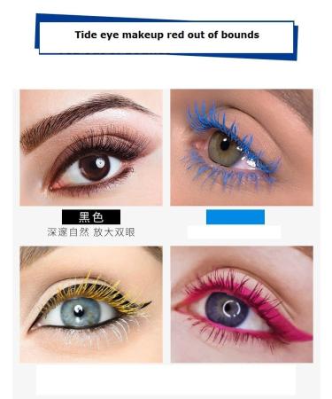 YARLADY 3D Color Mascara Blue & Red 2pcs Set - Waterproof, Sweatproof, Lasting Formula - Buy Online on GoSupps.com