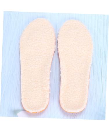 Beaupretty Warm Insoles Slippers for Men & Women | Orthopedic Shoe Liners | Winter Wool Felt Heating Cushion - Size 4 - Buy Online on GoSupps.com