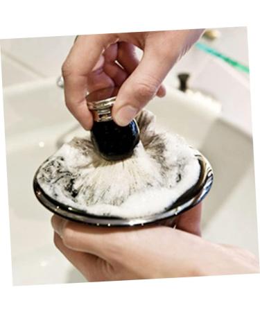 Beaupretty High-Impact Shell Shaving Soap Bowl & Razor Brush | Rustproof Steel Travel Holder for Foam Shaving - Buy Online on GoSupps.com