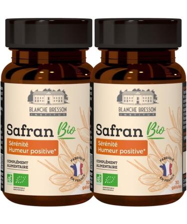 BLANCHE BRESSON - Safran Bio Safr Inside - Humeur Positive & S r nit - Extrait Brevet Tech'care Extraction - Dosage Optimal 30mg - 60 G lules - Cure 60 Jours - Fabriqu en France 30 unit (Lot de 2)